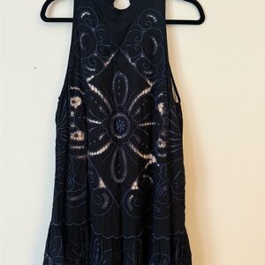 Free People Black and Navy Dress